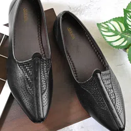 souragya Men Pointed Toe Lightweight Mojariy Loafers for festive occasion Loafers For Men-picture-37