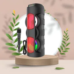 FRONY Bluetooth Party Speaker with Loud & Clear Stereo Sound and 3 mtr Wired Mic A269 40 W Bluetooth Tower Speaker-picture-24