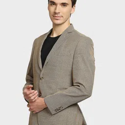 colorplus Men Checkered Single Breasted Casual Blazer image 5