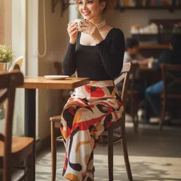 vagisha Women Regular Fit Multicolor Polyester Trousers image 5