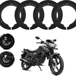 sunriders Bike Wheel Cover 18 Inch Pack of 4 (Black) Honda Sp 125 Wheel Cover For NA NA-picture-26