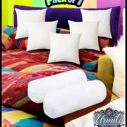 urmila creation Microfibre Bolster Pack of 7 Stripes 2 Bolester 5 Cushion-picture-11
