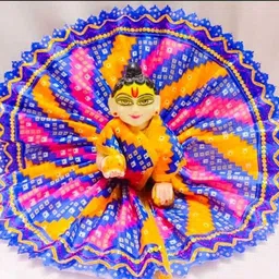 kicksity Combo of 6 pure cotton Laddu Gopal, Kanha Poshaak, Thakur Ji, Size-(1) Dress image 4