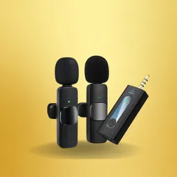 clairbell K35 3.5mm Aux Dual Receivers With Wireless Collar Mic For YouTube & VlogingI46 Microphone-picture-46
