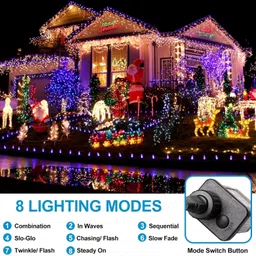 herikon 55 LEDs 16 m Multicolor Color Changing Ball Rice Lights image 5