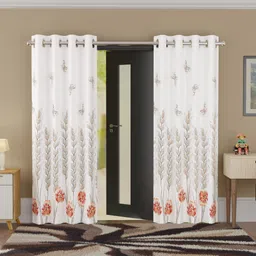kuber industries 225 cm (7 ft) Door Polyester Semi Transparent Curtain (Pack Of 2)-picture-47