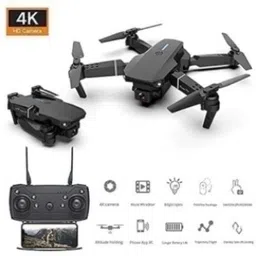 Wingix E88 Pro 4K Drone with Wide-Angle Lens FPV Live Streaming Hover Lock & Stunt Flip 2.4 GHz AM4 4 Core Processor Designed for Workstation-picture-22