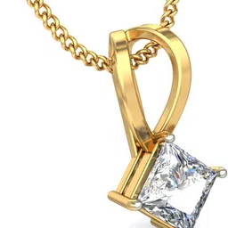 avsar BIS Hallmark AVP641YB 14kt Cubic Zirconia Yellow Gold Pendant image 3