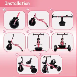 bravetot PINK BASKET MODEL 03 Premium NEW Premium Edition Tricycle image 4