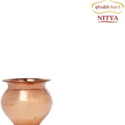 pancraft Copper Kalash Size 2 – 140g Large Hand-Polished Water Lota for Puja & Worship | Copper Kalash image 3
