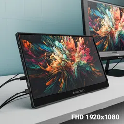ZEBRONICS 39.62 cm (16 inch) Full HD IPS Panel Monitor (ZEB-AU16FHD LED [ZEB-Pixigo A16S]) image 2