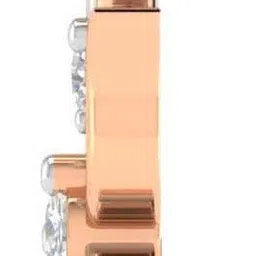 avsar GANESHA Shape God Pendant 14kt Cubic Zirconia Rose Gold Pendant image 4