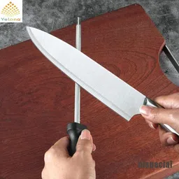 yelona High Cabon Stainless Steel Kitchen Knife Sharpening, Honing Edge Tuning Rod Knife Sharpening Steel image 2