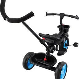 maaluv Tricycle Dual Storage Basket Bottle With Parental Handle Safety Guardrail Comfort Seat_Model ML 205_for Kids|Boys|Girls Age 2-5 Years Tricycle image 3