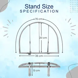 filmax Ro SS Stand Compatible for Dolphin Water Purifiers Stainless Steel Wall Shelf image 4