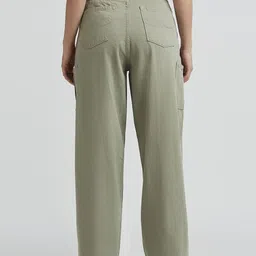 pepe jeans Women Straight Fit High Rise Green Jeans image 2