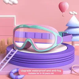 kitchexpo SWIMMING GOGGLES BIG FRAME FOR KIDS | Leakproof Swimming Goggles image 2