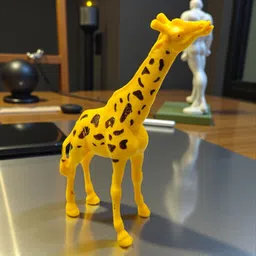 sarasi Farm Animals Figure Set For Kids, Giraffe, Sheep, Camel, Cow [4Pcs, Multicolor] image 2