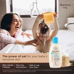 aveeno baby Daily Moisture Wash & Shampoo| Natural Oats Extract for delicate Skin image 4