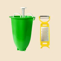 stupidcart Medu Vada Maker with 2 in 1 Peeler & Grater | Stainless Steel Kitchen Combo Vada Maker-picture-34