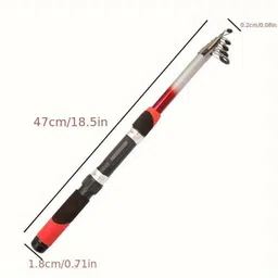 abirs special set combo S-2 Red Fishing Rod image 5