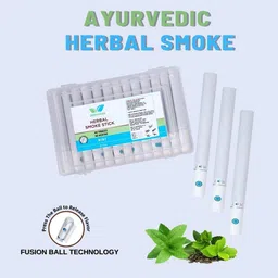 joyherbs Mint Ayurvedic Herbal Cigarettes - Tobacco and Nicotine Free 1 Packs 25 Smokes Smoking Cessations image 3