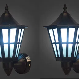 areezo Modern Waterproof Garden, Gate Lamp for Home Decor Bulb Not Incl.(Pack of 2) Pendants Ceiling Lamp image 2