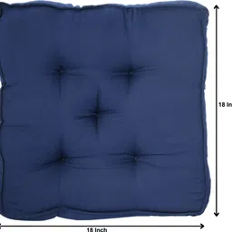 homestic by Kuber Industries Microfibre Solid Chair Pad Pack of 1 image 4