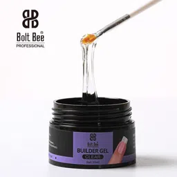 bolt bee Professional Clear Builder Gel 15ml | Nail Extension & Sculpting image 2