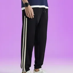 dockstreet Men Striped White Track Pants-picture-26