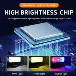 automunk 3 LENS LED VEHICLE LIGHT Brake Light Motorbike, Car, Truck, Van LED (12 V, 25 W) image 2