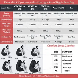 beannie 4XL Premium, Designer - Snooze Squad Theme-I get up early - Printed Teardrop Bean BagWith Bean Filling image 5