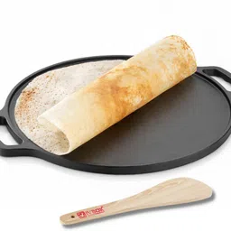 ivbox Vintage-DH 30cm Flat Dosa Tava, Pre-Seasoned Cast-Iron Cookware Tawa 30 cm diameter-picture-19
