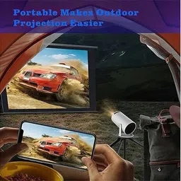 AmarTraders HY300 Portable Projector Android 11 Projector, 4K/1080P, Wi-Fi 5G BT 5.0 (4500 lm / 1 Speaker / Wireless / Remote Controller) Portable Projector image 5