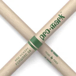 promark TXR5BN Classic Forward 5B Hickory Oval Nylon Tip 16 inch Drumsticks image 5