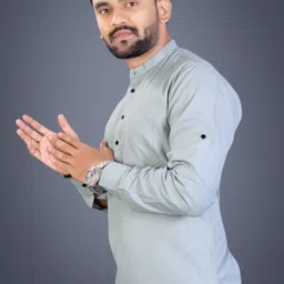 nofilter Men Solid Pure Cotton Straight Kurta image 5