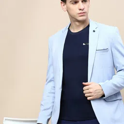 showoffff Men Solid Single Breasted Casual Blazer-picture-20