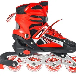 hrk Inline Skates Wheels Aluminium with LED Flash Light on Wheels, Age 6-15 Years In-line Skates - Size 7-10 UK image 3