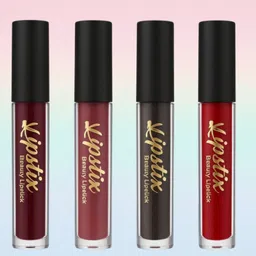 deeparth Beauty Lipstick Pack of 4 | Smudge Proof Matte Finish Lip Colors-picture-14