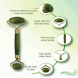 cartease corner Jade Roller Natural Stone Ear Wax Cleaner hair massager Ice Face Roller image 3