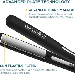 Ikonic Professional Women Hair Straightener with Digital Temperature Adjustment Slim Titanium Shine 3.0 Hair Straightener image 3