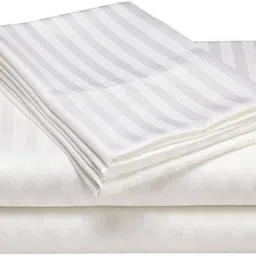 snan 210 TC Cotton Crib Striped Flat Bedsheet image 3
