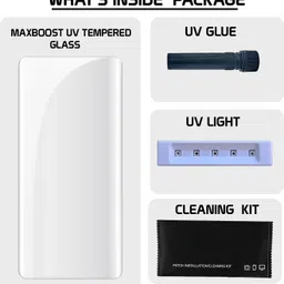 Maxboost Tempered Glass Guard for Oneplus 12R 5G, Advanced Black Border Screen Protector Guard image 5