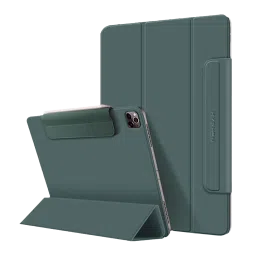 Hyphen VERSO Polyurethane Folio Case for Apple iPad Pro 12.9 Inch (3rd, 4th & 5th Gen) (Built-in Magnet, Midnight Green)-picture-27