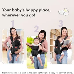 mylo Baby 3 in 1 Premium Carrier Comfortable & Adjustable | Lightweight (6-15 Months) Baby Carrier image 5