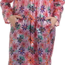hysar Floral Print Women Raincoat-picture-11