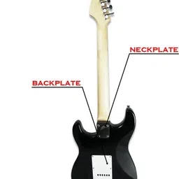 swan7 ST-01 Maven Series Black Electric Guitar Electro-acoustic Guitar image 2