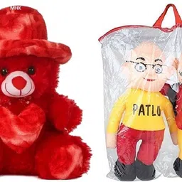 RED ROSE & MOTU PATLU Stuffed toys for Kids - 18 cm-image-20