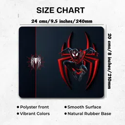 Pawsome Creations Spider Printed Mouse Pad Non Slip Base Mousepad image 4