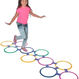 littlewish Twister Hopscotch Active Indoor Play with Rings Game for Kids Hopscotch Game image 2